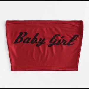 Babygirl Tube Top| Red